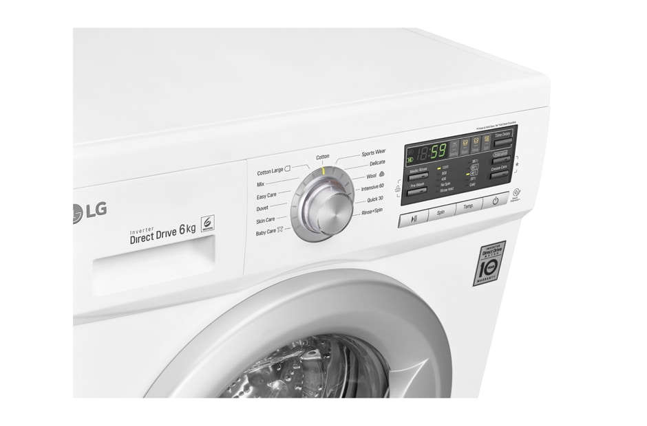 LG Πλυντήριο ρούχων 6 Motion Direct Drive, 6 κιλά χωρητικότητα, 1200 στροφές, F12B8NDA7, thumbnail 7